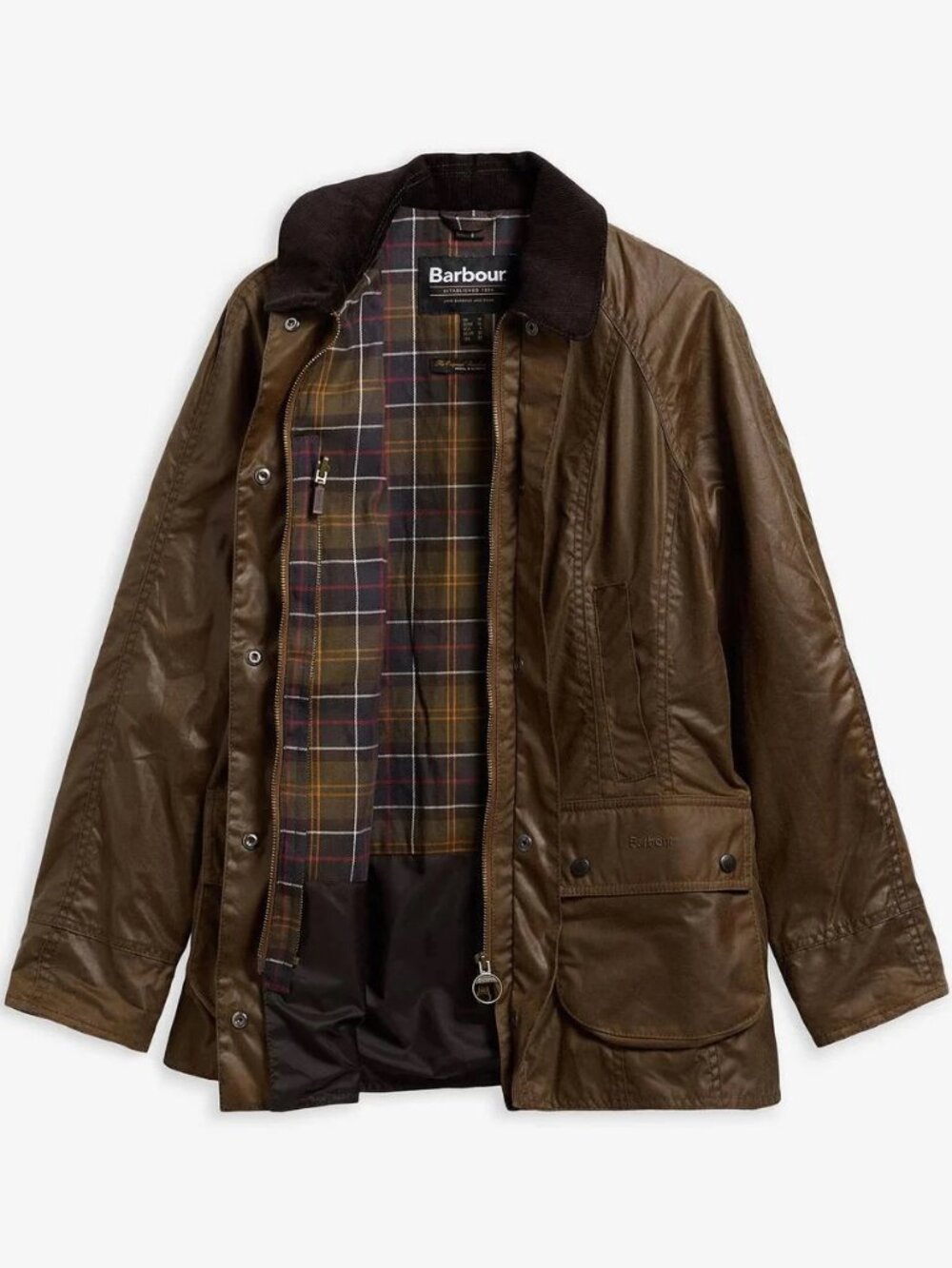 Barbour Beadnell Wax Jacket Size 10